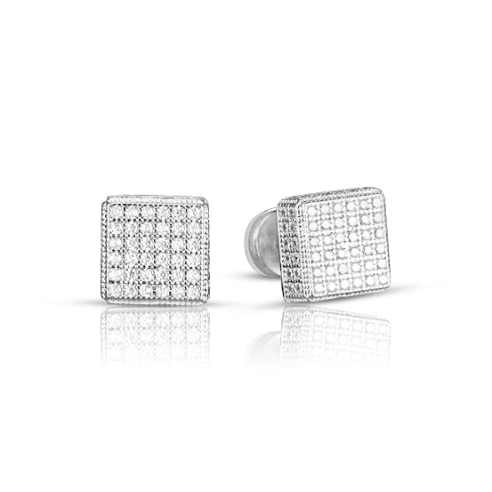 Orla Square Moissanite Earrings