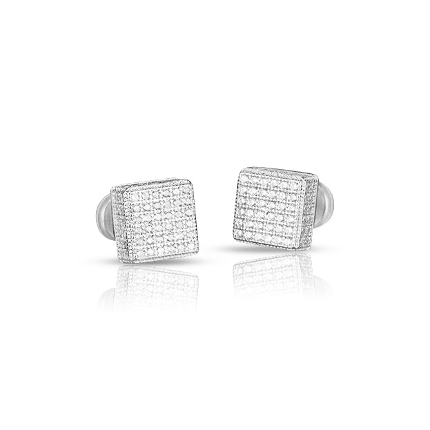 Orla Square Moissanite Earrings