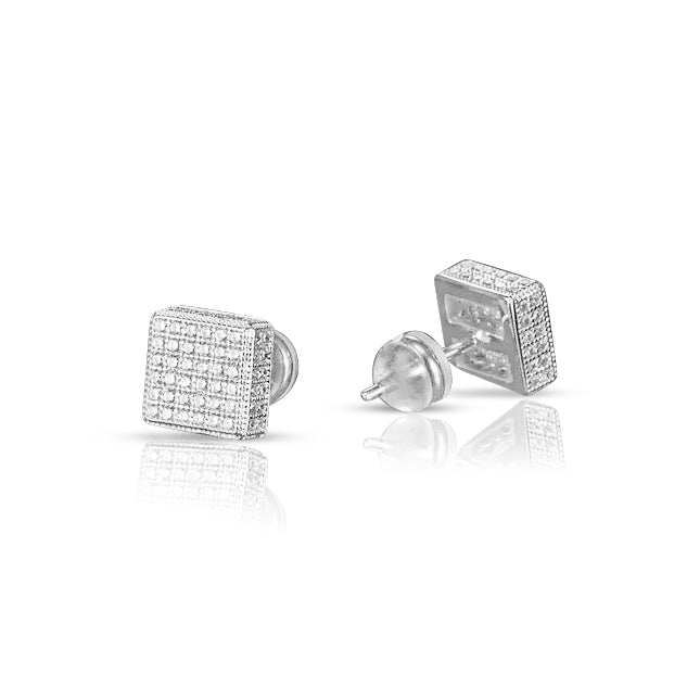 Orla Square Moissanite Earrings