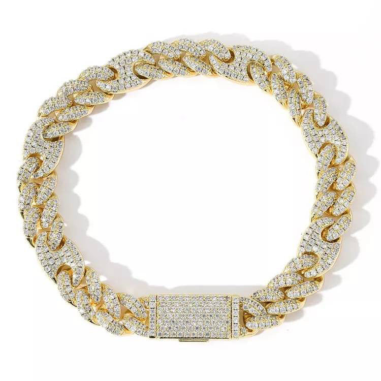 Luminate Z Moissanite Cuban Bracelet
